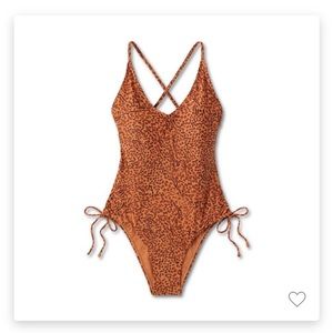 Women’s one piece animal print swimsuit